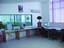 Corner of the spacious operations room showing the PC systems used to archive data